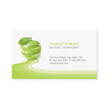 栄養士の健康な食べ物のダイエットの名刺