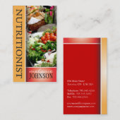 栄養士の名刺 名刺 (正面/裏面)