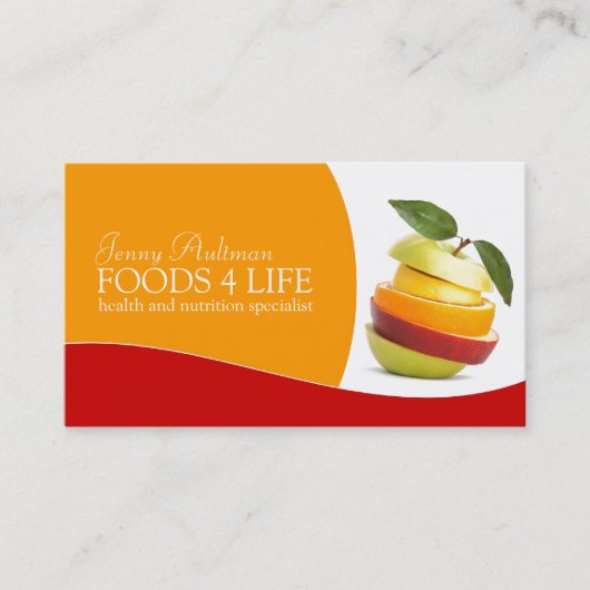 栄養士の名刺 名刺 (正面)