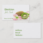 栄養士の名刺 名刺 (正面/裏面)