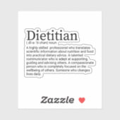 栄養士の定義、栄養士ギフトステッカー シール (シート)