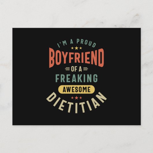 栄養士の役職のギフト ポストカード (正面)