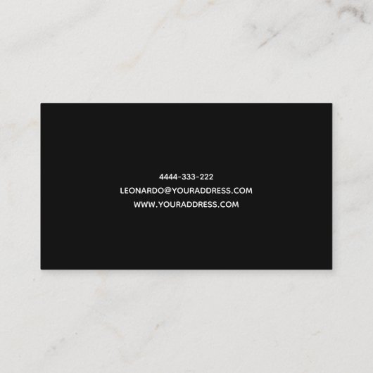 栄養士の未加工菜食主義の食糧生命コーチカード 名刺 (裏面)