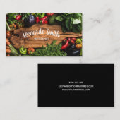 栄養士の未加工菜食主義の食糧生命コーチカード 名刺 (正面/裏面)