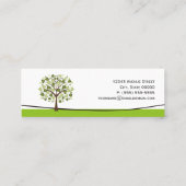 栄養士の栄養士 – ウィッシングツリーのハート スキニー名刺 (裏面)