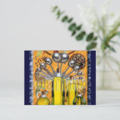 栄養士の食糧コラージュ ポストカード (スタンド正面)