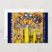 栄養士の食糧コラージュ ポストカード (正面/裏面)