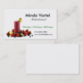 栄養士の食糧コーチ、健康、重量のスムージー 名刺 (正面/裏面)