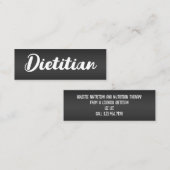 栄養士グルメ栄養 スキニー名刺 (正面/裏面)