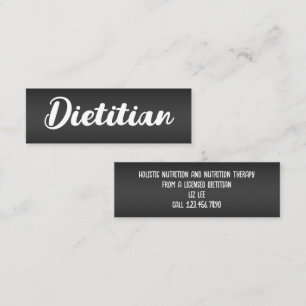 栄養士グルメ栄養 スキニー名刺