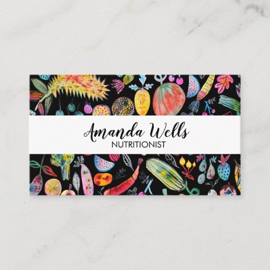 栄養士シェフディティユニークティアンベギスフルーツ 名刺 (正面)