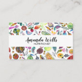 栄養士シェフディティユニークティアンベギスフルーツ 名刺 (正面)