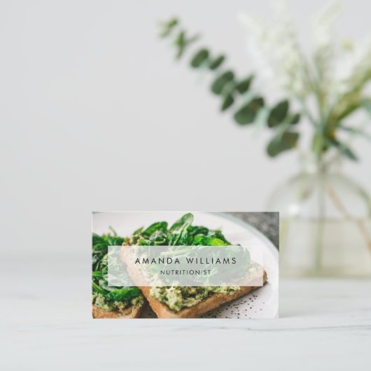 栄養士ディエティカスタムシャン写真 名刺 (スタンド正面)