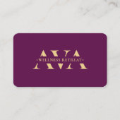 栄養士ディティアンラグジュアリーパープルモダン 名刺 (正面)