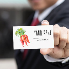 栄養士ディティシンプルティアン水カラーニンジン 名刺