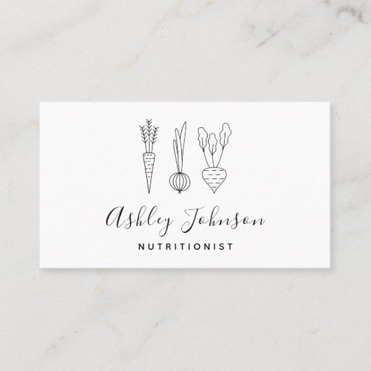 栄養士ディティチアンニンジン玉ねぎ&ビーエクリーン 名刺 (正面)