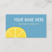 栄養士ディティティアンレモンシトラスソーシャルメディア 名刺 (正面)