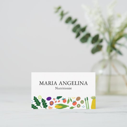 栄養士パーソナルシェフモダンボカッコいいギー 名刺 (スタンド正面)