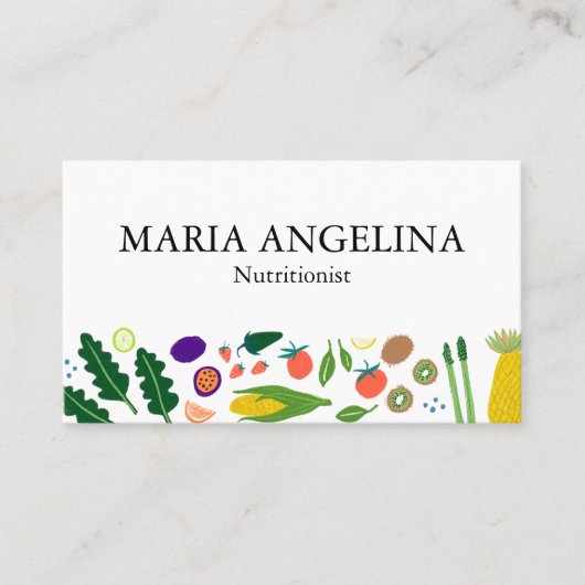 栄養士パーソナルシェフモダンボカッコいいギー 名刺 (正面)