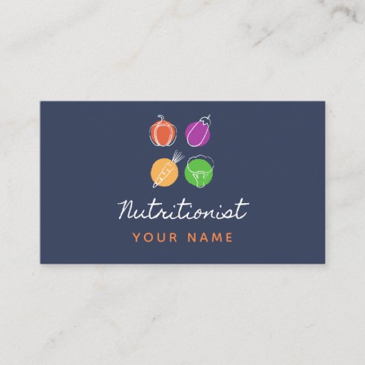 栄養士ヘルシーフードアイクズディティティアンウェルネス 名刺 (正面)