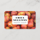 栄養士ヘルスコーチシェフストーンフルーツフォト 名刺 (正面)