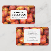 栄養士ヘルスコーチシェフストーンフルーツフォト 名刺 (正面/裏面)