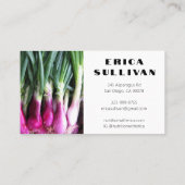 栄養士ヘルスコーチシェフダイエット野菜の写真 名刺 (裏面)