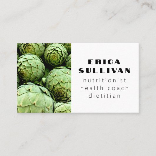 栄養士ヘルスコーチシェフダイエット野菜の写真 名刺 (正面)