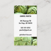 栄養士ヘルスコーチシェフダイエット野菜の写真 名刺 (裏面)