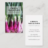 栄養士ヘルスコーチシェフダイエット野菜の写真 名刺 (正面/裏面)