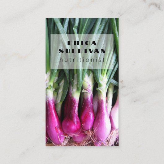 栄養士ヘルスコーチシェフダイエット野菜の写真 名刺 (正面)