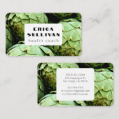 栄養士ヘルスコーチシェフビーガンアーティチョーク 名刺 (正面/裏面)