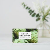 栄養士ヘルスコーチシェフビーガンアーティチョーク 名刺 (スタンド正面)