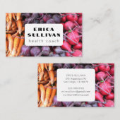 栄養士ヘルスコーチシェフルートベジス写真 名刺 (正面/裏面)