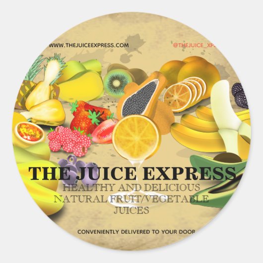 栄養士ヘルスコーチビジネスプロモーションステッカー ラウンドシール (正面)