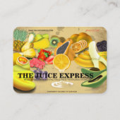 栄養士ヘルスコーチフルーツ名刺  名刺 (正面)