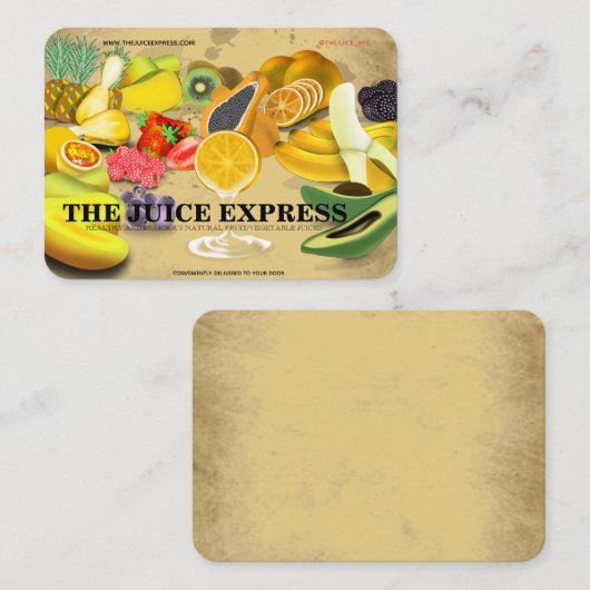 栄養士ヘルスコーチフルーツ名刺 名刺 (正面/裏面)