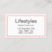 栄養士ライフスタイルプロフェッショナルプランナー 名刺 (裏面)