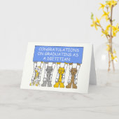 栄養士卒業おめでとうございます。 カード (黄色い花)