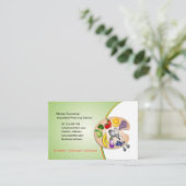 栄養士及び栄養士のための名刺 予約カード (スタンド正面)