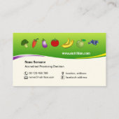 栄養士及び栄養士のための名刺 名刺 (裏面)