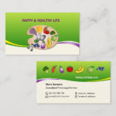 栄養士及び栄養士のための名刺 名刺 (正面/裏面)