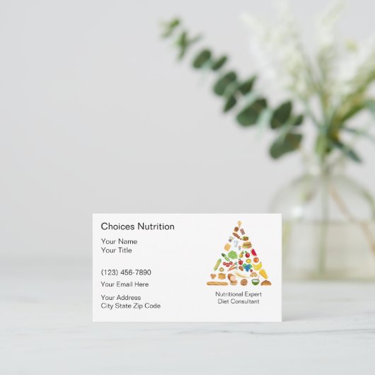 栄養士名刺 名刺 (スタンド正面)