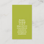 栄養士栄養コーチアップルフルーツカード 名刺 (裏面)