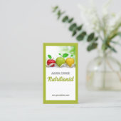 栄養士栄養コーチアップルフルーツカード 名刺 (スタンド正面)