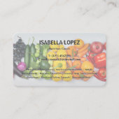 栄養士栄養コーチバイリンガル 名刺 (正面)