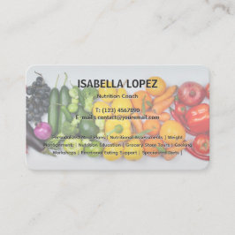 栄養士栄養コーチバイリンガル 名刺