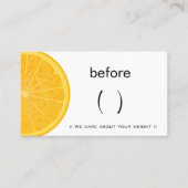 栄養士栄養士の栄養コーチ重量損失 名刺 (正面)