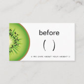 栄養士栄養士の栄養コーチ重量損失 名刺 (正面)