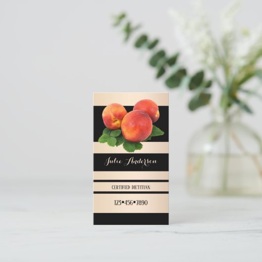 栄養士栄養士アポイントメント名刺 予約カード (スタンド正面)